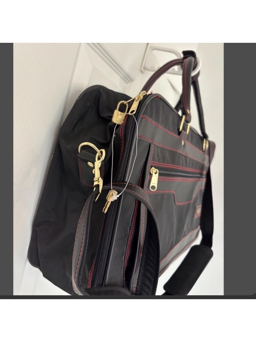 Vintage IMPALA travel bag soft sided carry on luggage NWOT black - Picture 2 of 14